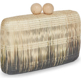 Akna Clutch, Black Ombre