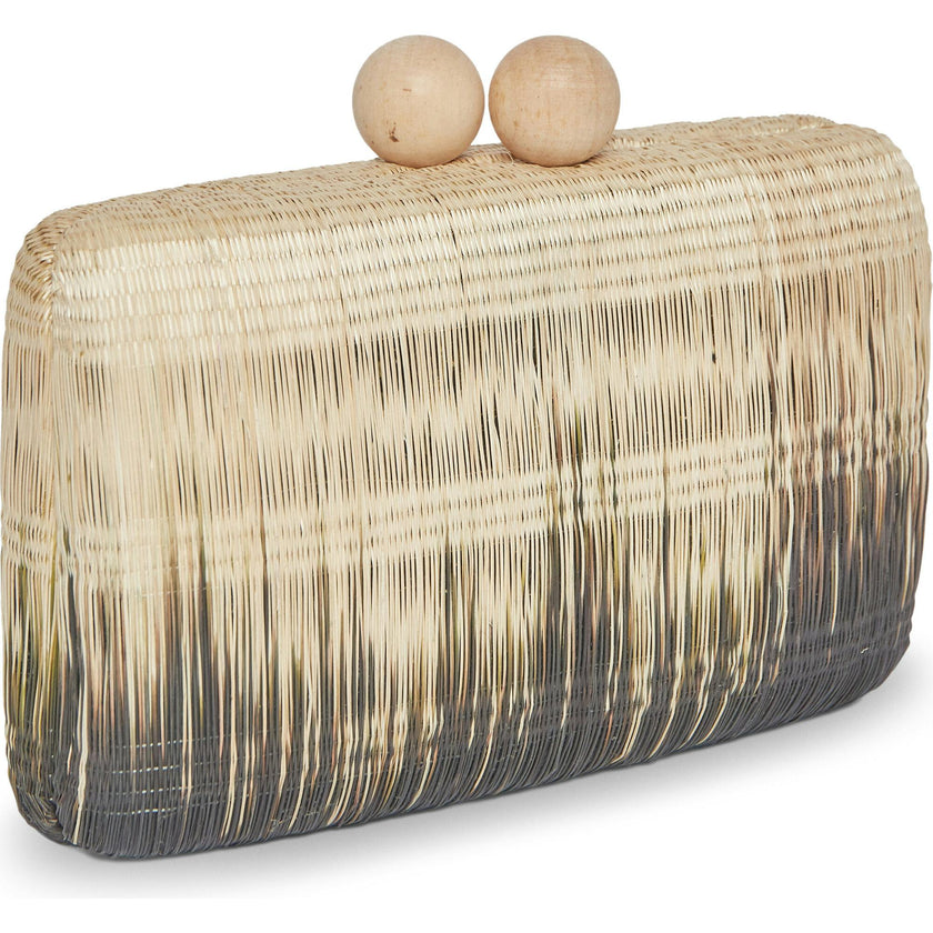 Akna Clutch, Black Ombre