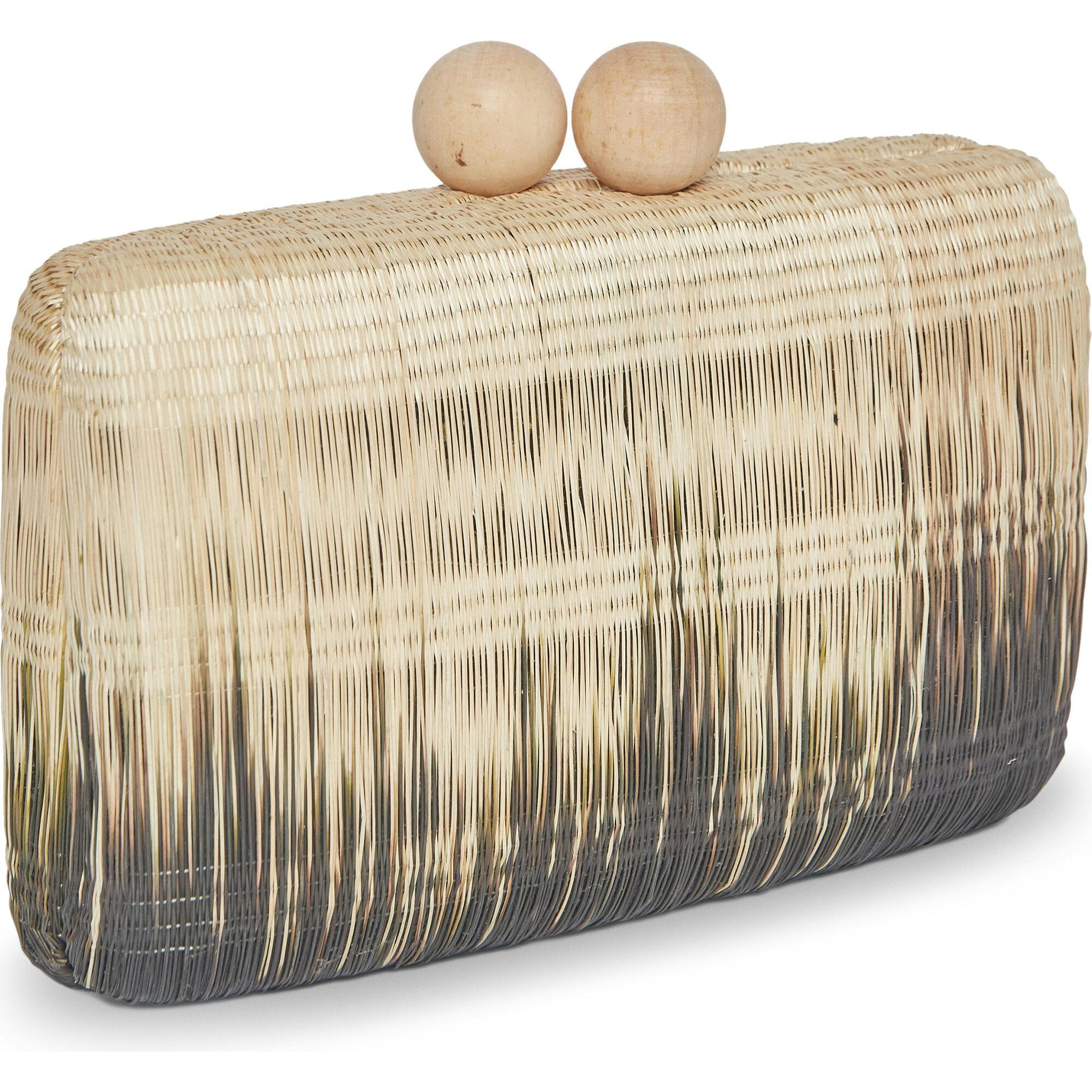 Akna Clutch, Black Ombre