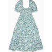 Nicky Hilton x La Coqueta Blue Bow Floral London Women Long Dress