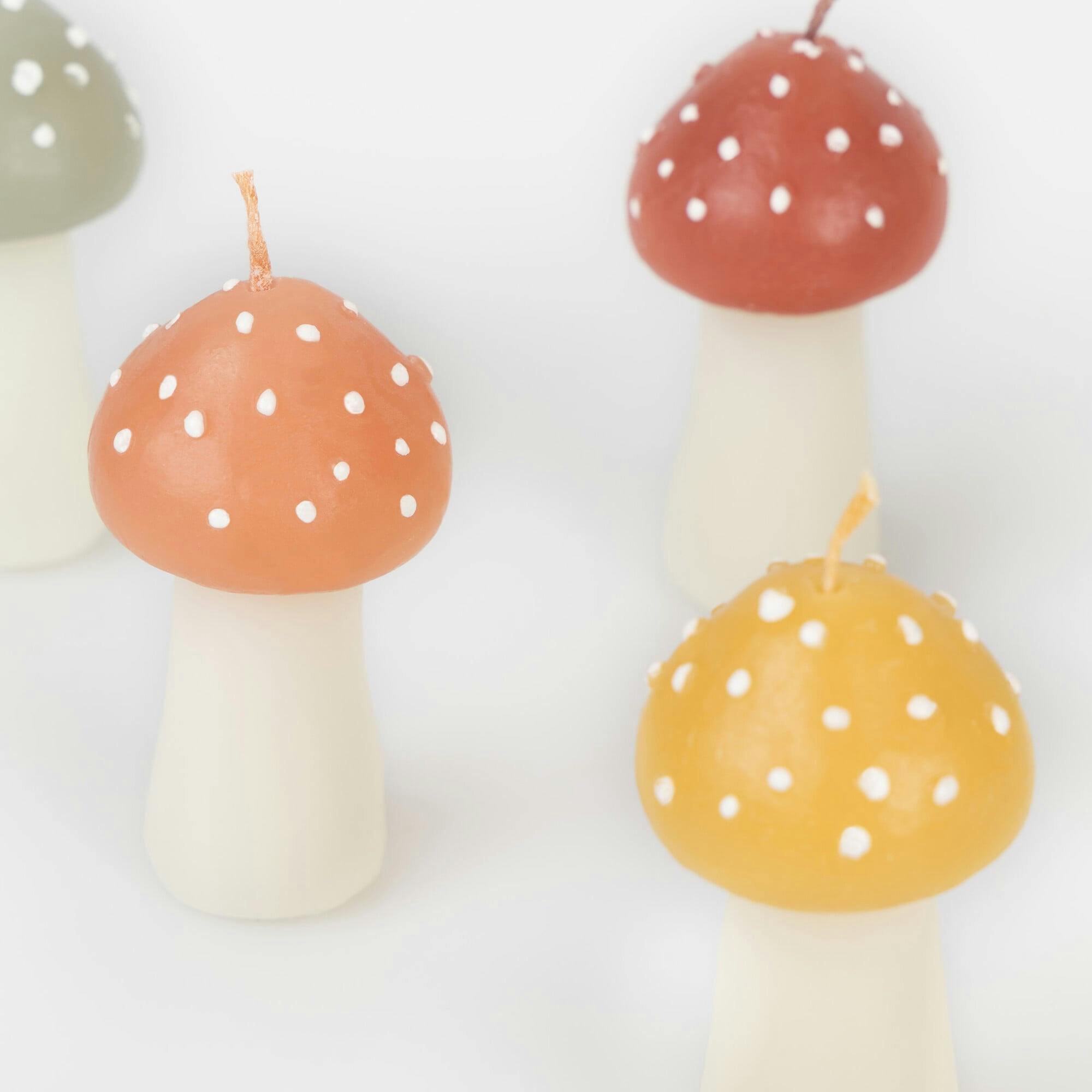 Rustic Mini Mushroom Candles