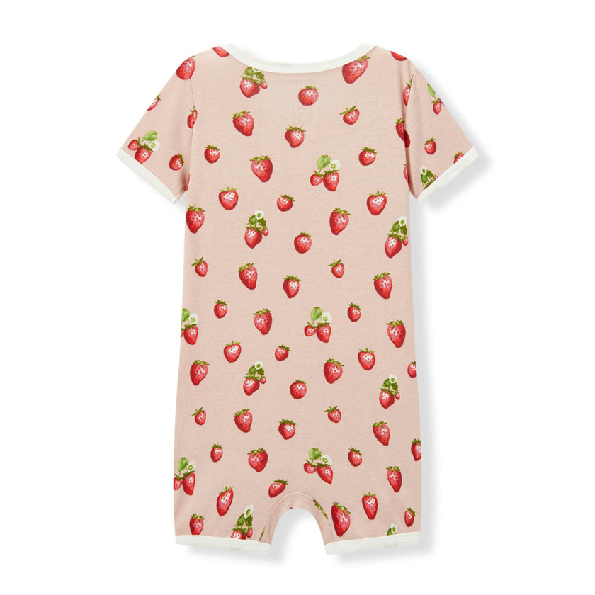 Strawberry Organic Cotton Shortall