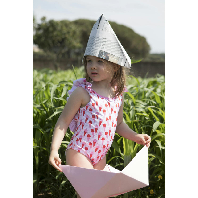 Ice Cream & Garden Swimsuit, Multi