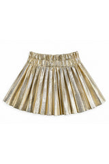 Foil Pleated Skirt