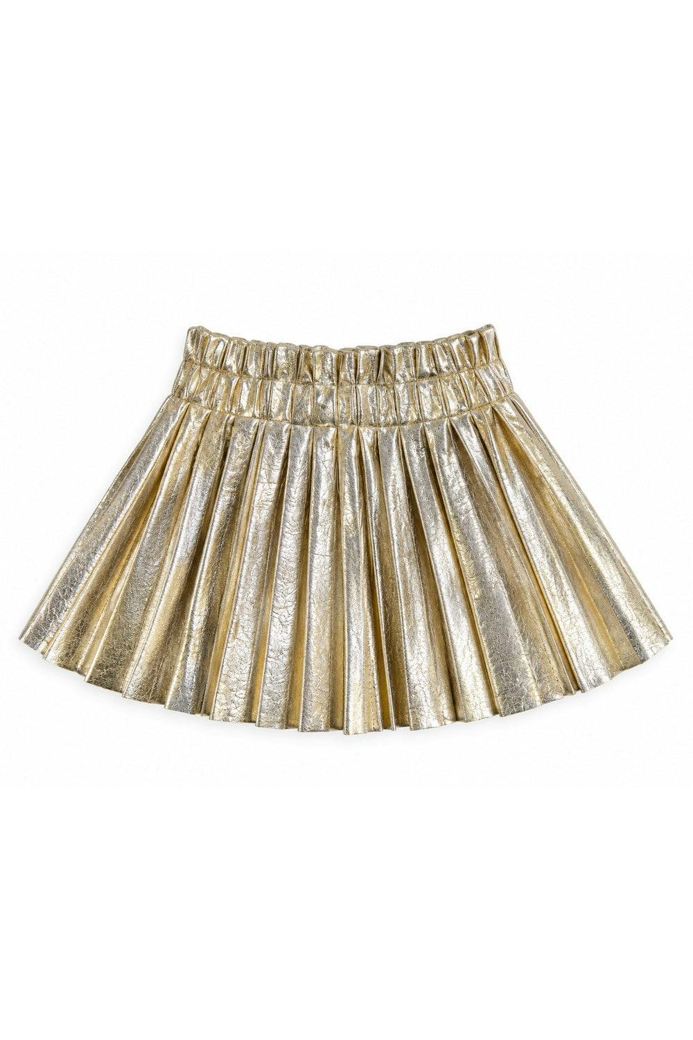 Foil Pleated Skirt