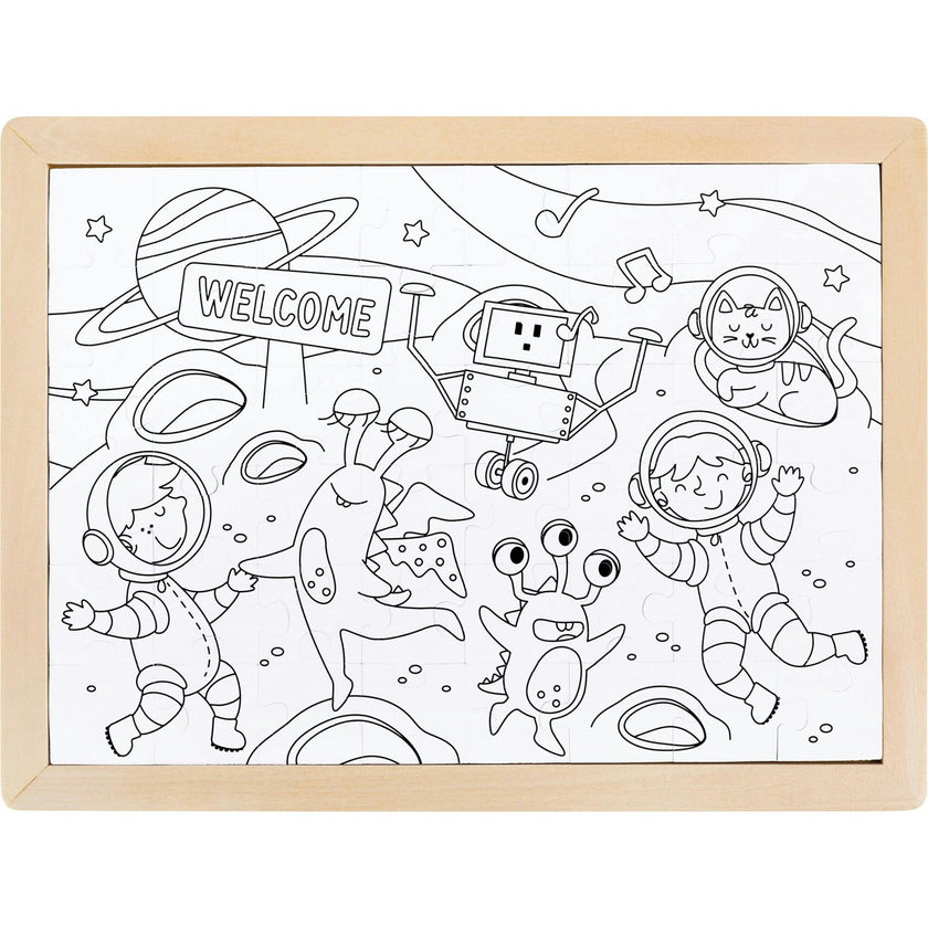 Hape: Space Friends Puzzle - 48pc