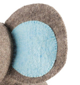 Blue Elephant Door Stop Hand Felted Wool Arcadia Home