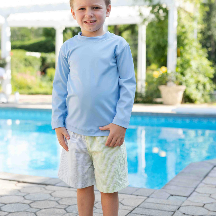 Blue Long Sleeve Rashguard