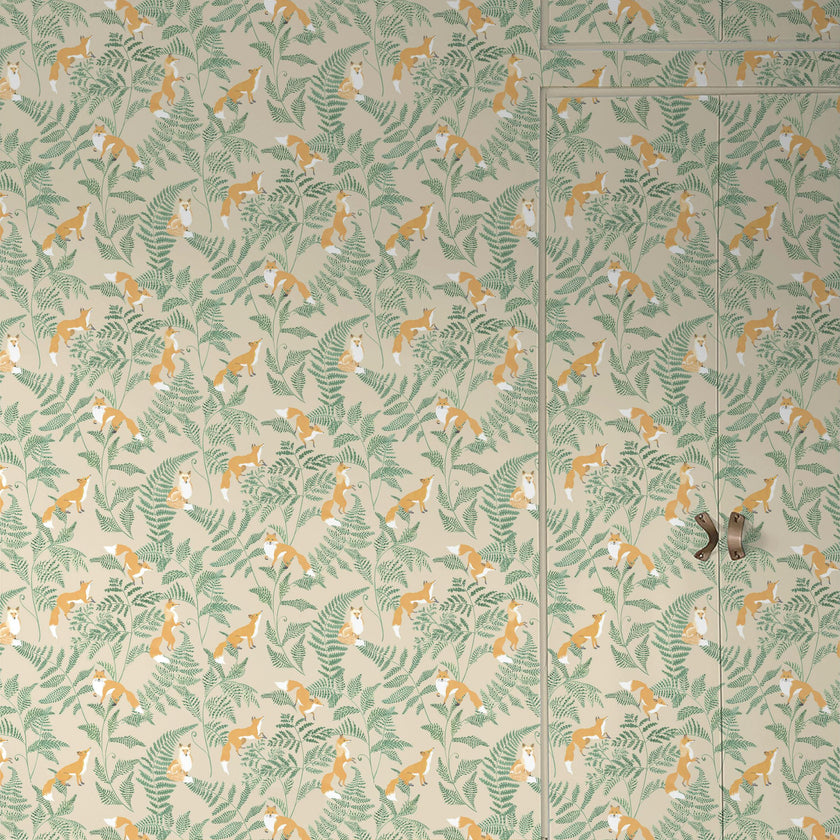 Papier peint KITSUNE coloris Beige