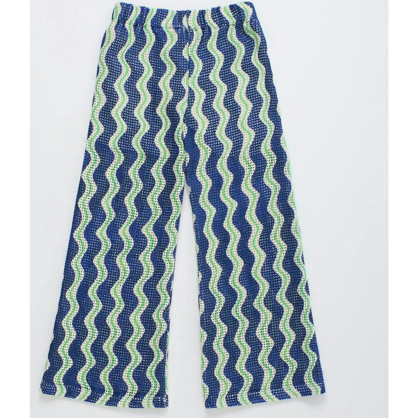WAVY KNIT PANTS PINK