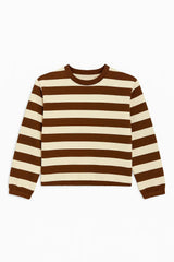 Girls Striped Crew