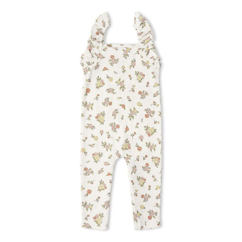 Organic Flutter Romper - Meadow