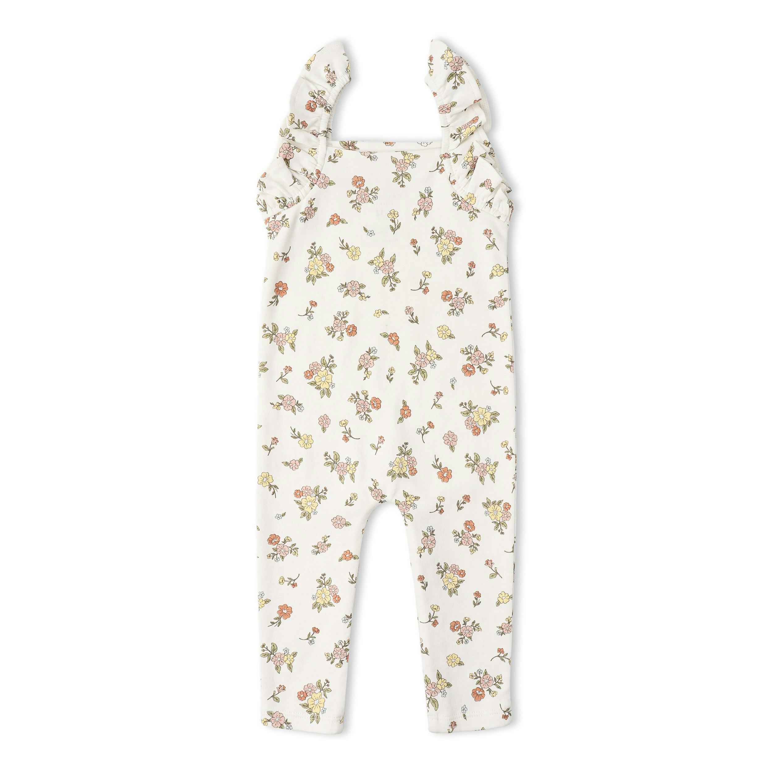 Organic Flutter Romper - Meadow