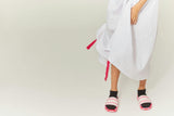 Comical Strap Dress White