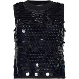 CORA TANK | BLACK W/ BLACK SEQUINS