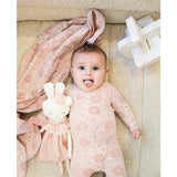 Soft Roses Footie and Beanie Set