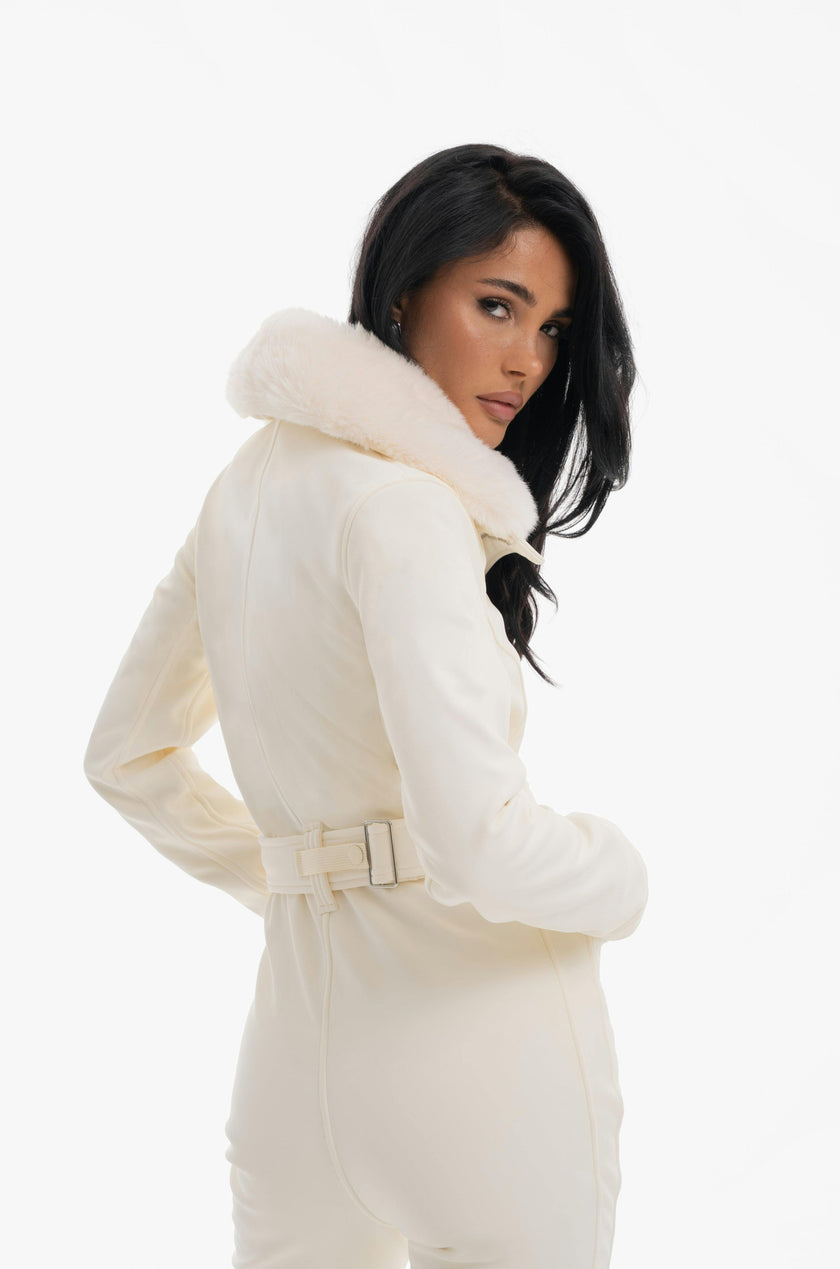 Women's Ace Ski Suit, Powder White