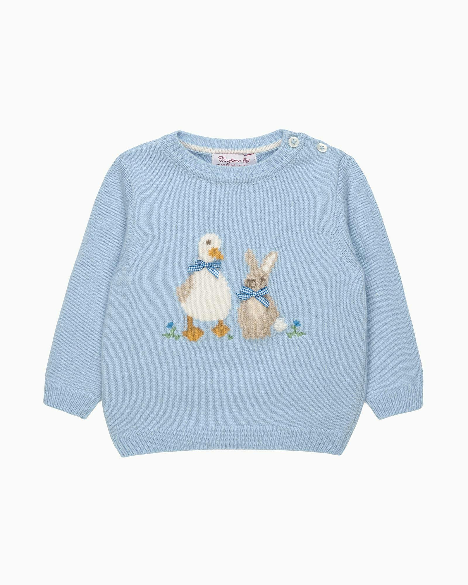 Baby Duck & Bunny Sweater