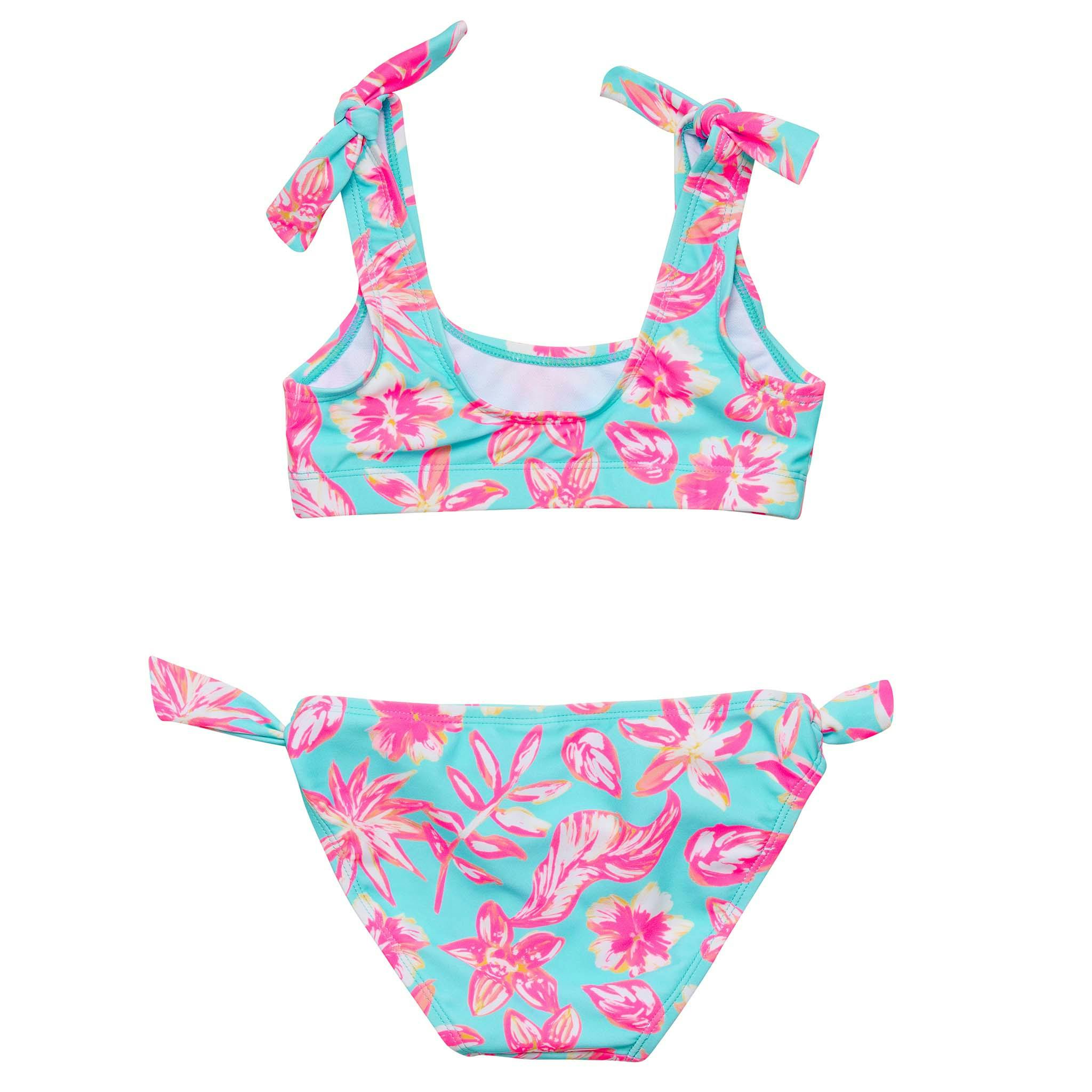 Tropical Glow Recycled Crop Bikini