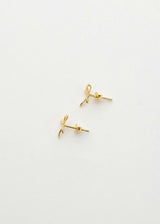 Gold Bow Studs