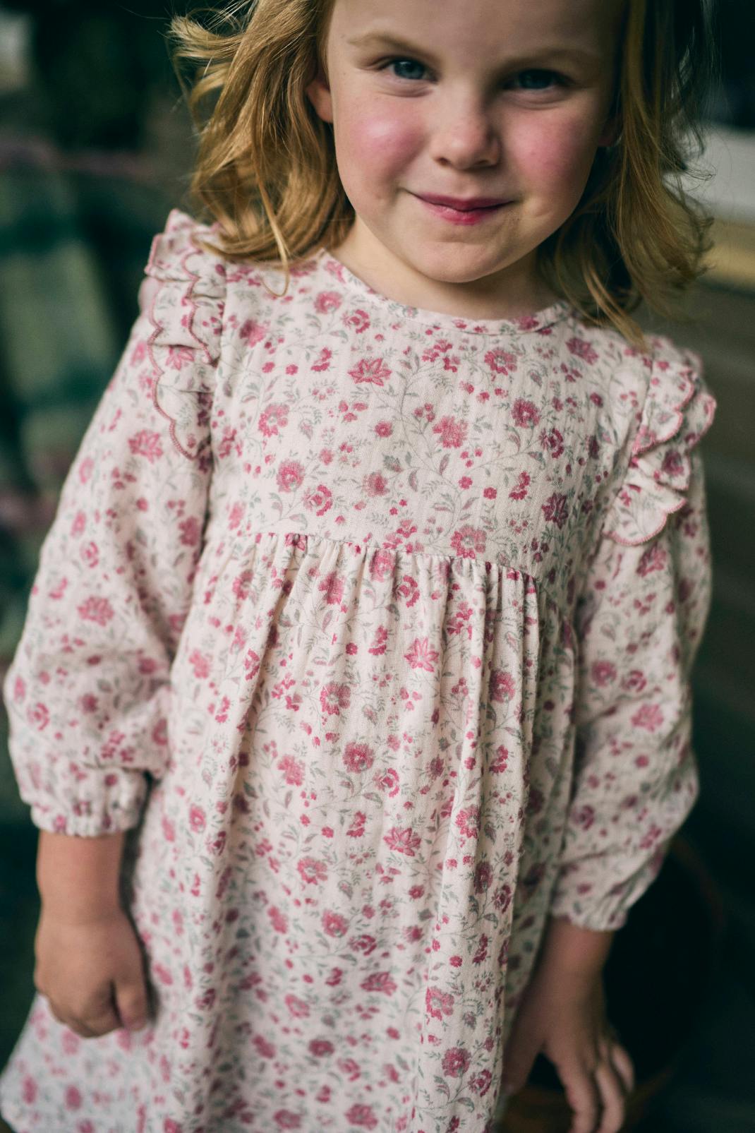 Kate Dress in Blushing Blooms