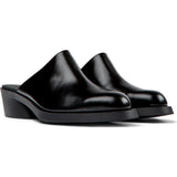 Women's Bonnie Leather Mules, Black