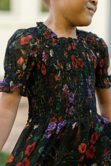 Mini Cordelia Dress in Evergreen Vivid Meadow