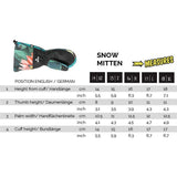 Puppydo Elastic Long Cuff Mittens, Prints