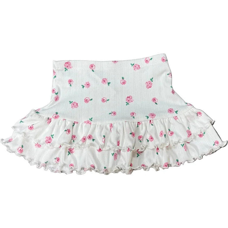 Girls Ruffle Skirt, Florals