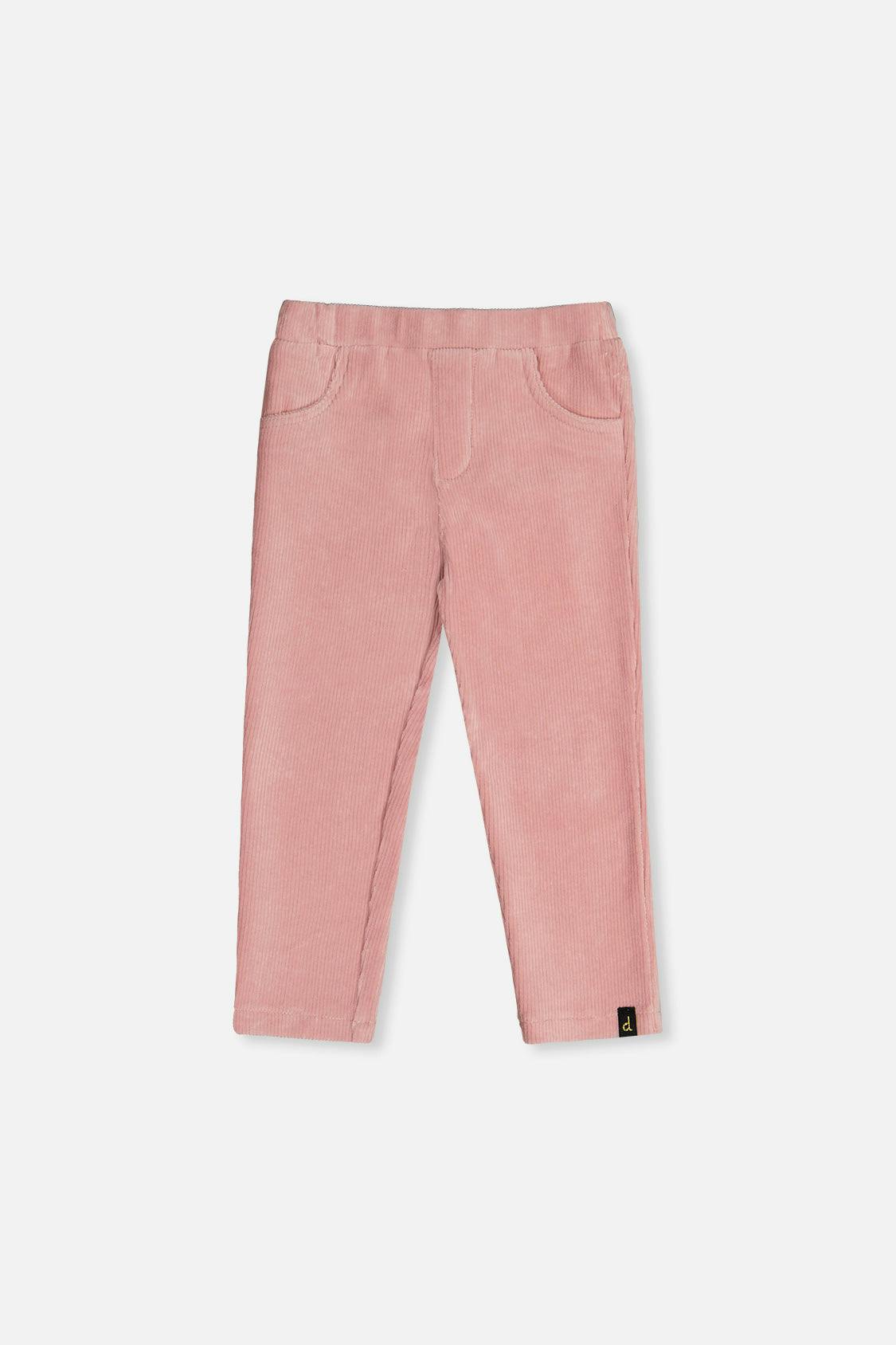 Stretch Velour Treggings Pale Dusty Pink