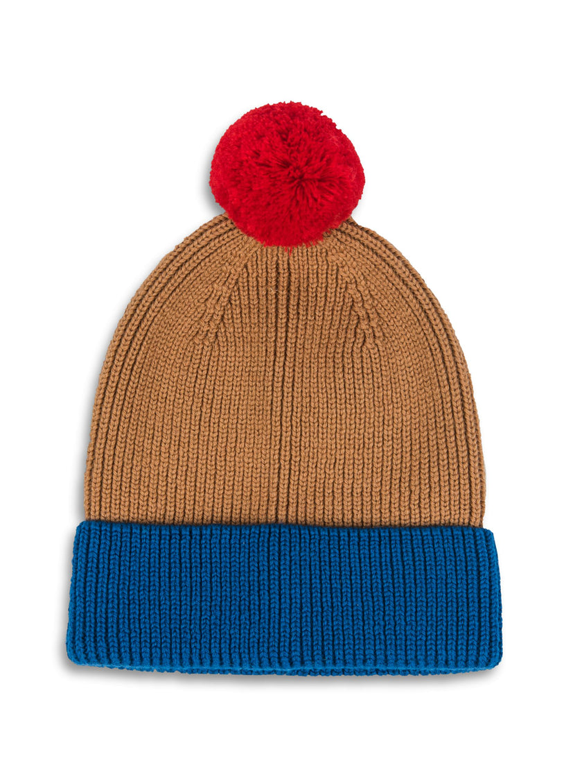 children's merino beanie - caramel joy