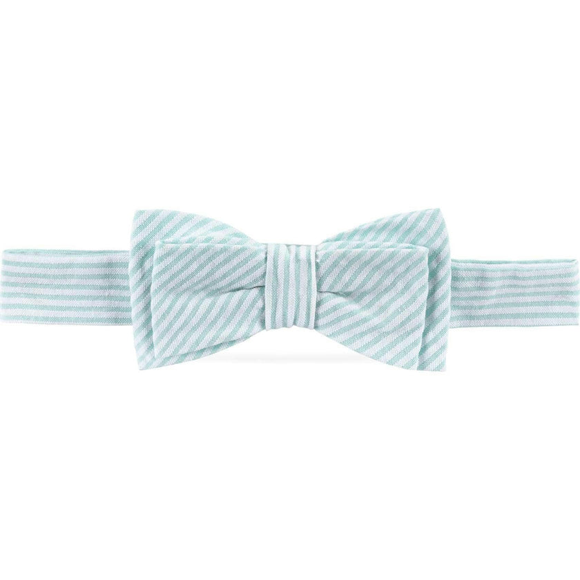 Classic Seersucker Bow Tie, Green