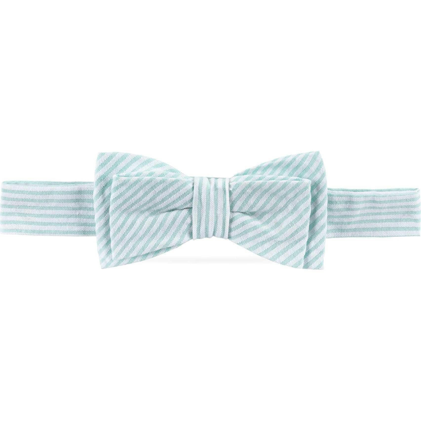 Classic Seersucker Bow Tie, Green