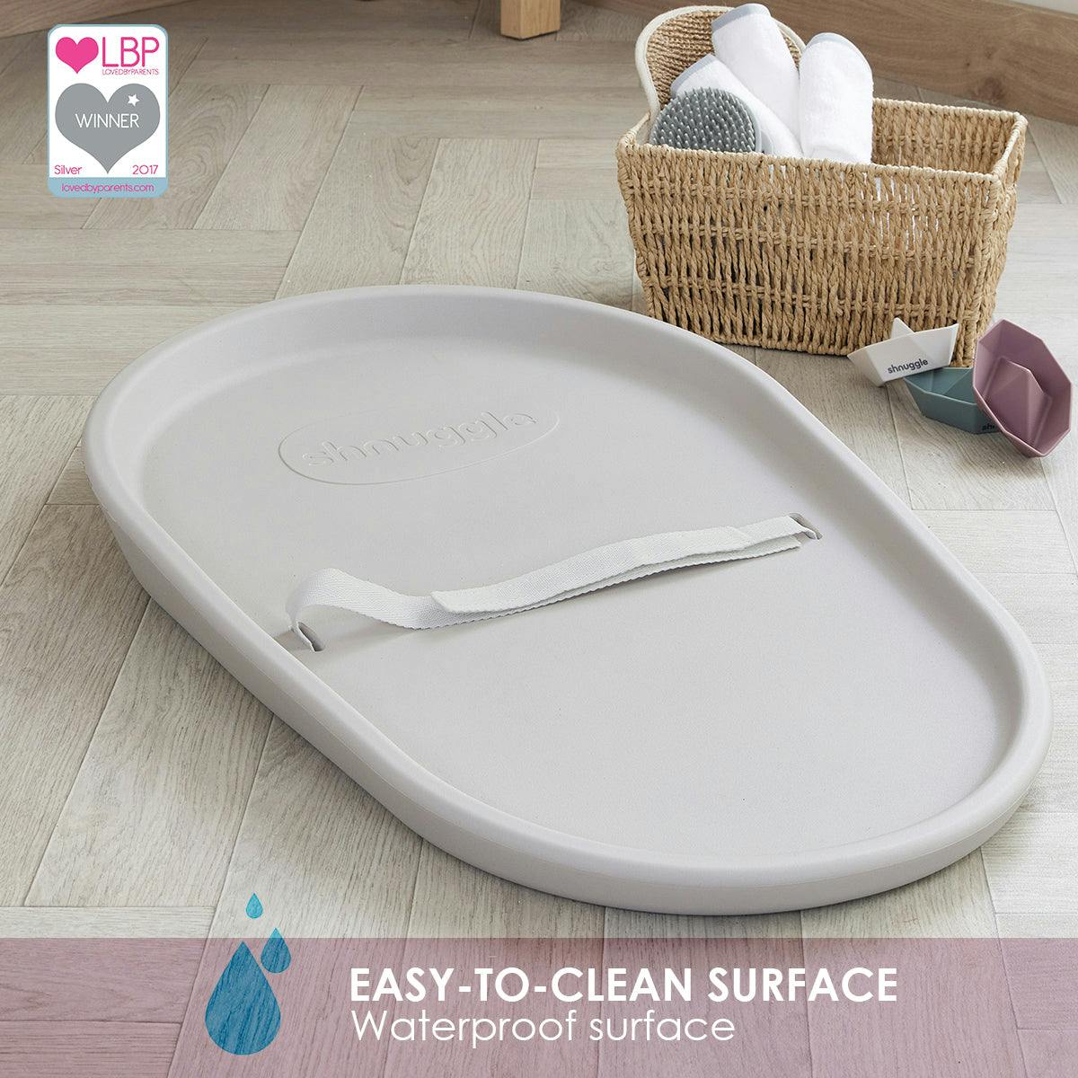 Changing Essentials Kit: Shnuggle Changing Mat + Diaper Pail + Better Bag Liners (90 Day Supply)