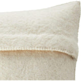 Hand Felted Wool Christmas Pillow, Cream Wreathâ 20"