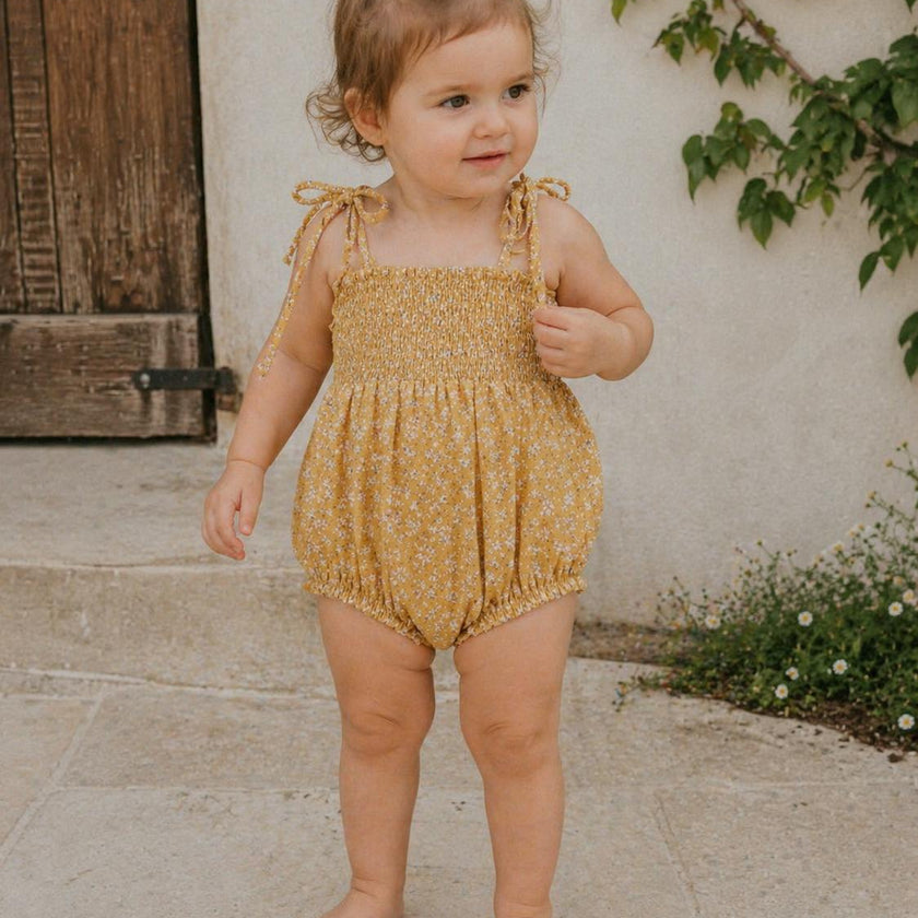 Baby Textured Floral Romper