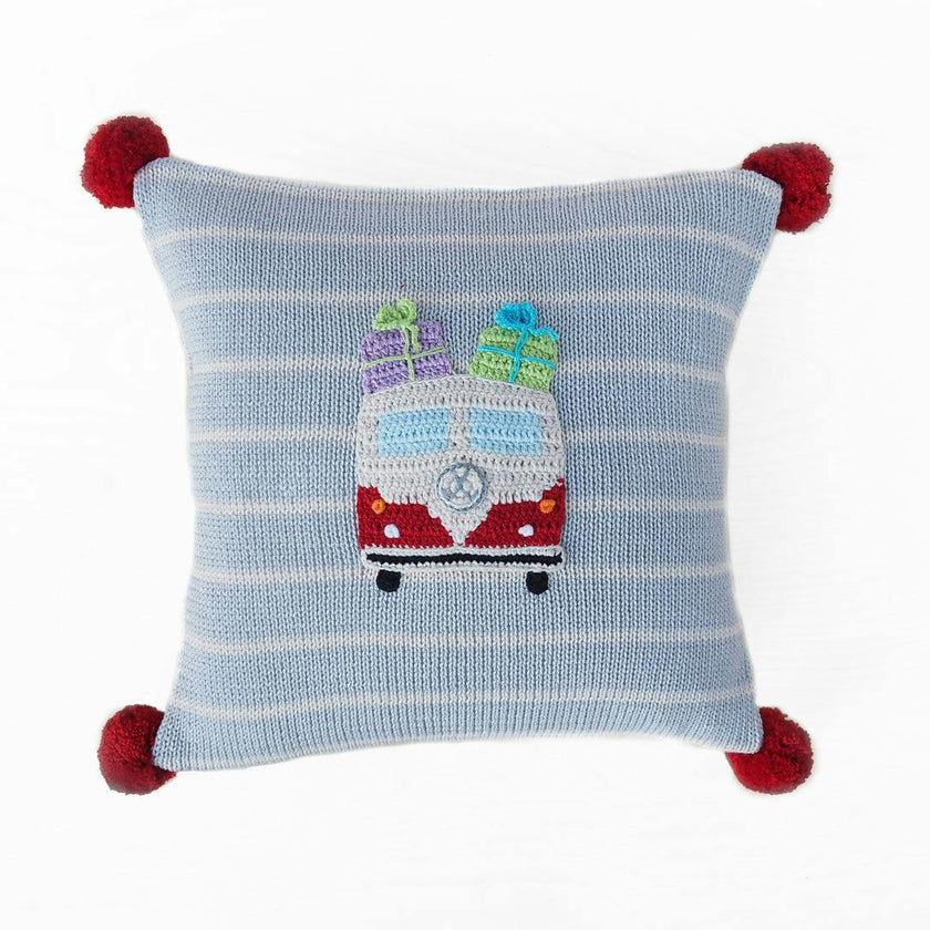 VW Van with Gifts Pillow