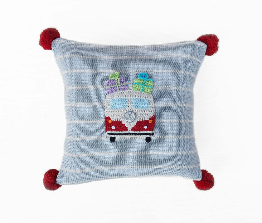 VW Van with Gifts Pillow