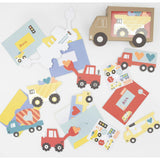 Truck Kids Valentine'S Cards & Stickers Set