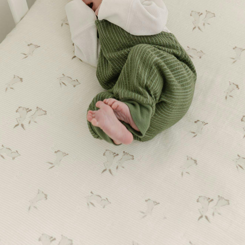 Avery Bunny Organic Cotton Fitted Crib Sheet