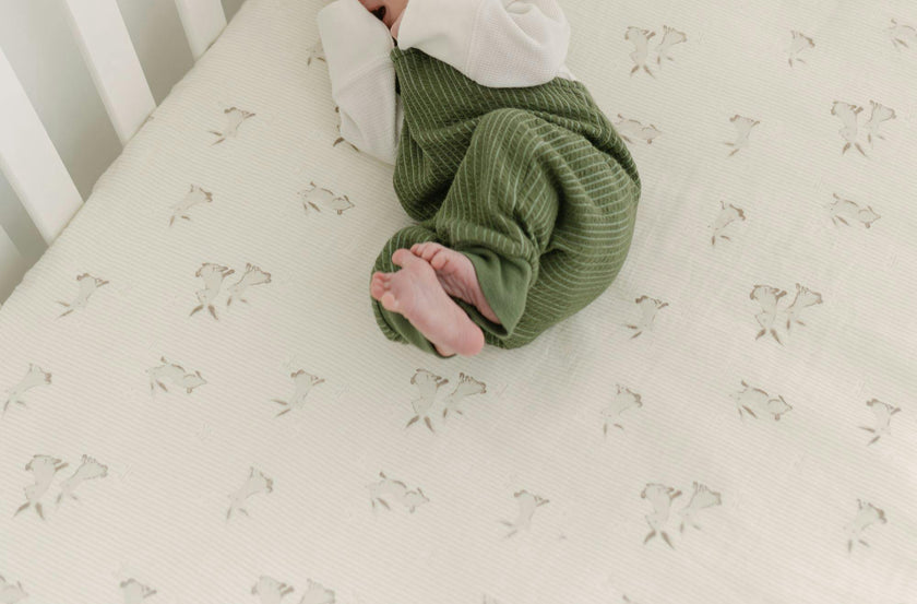 Avery Bunny Organic Cotton Fitted Crib Sheet