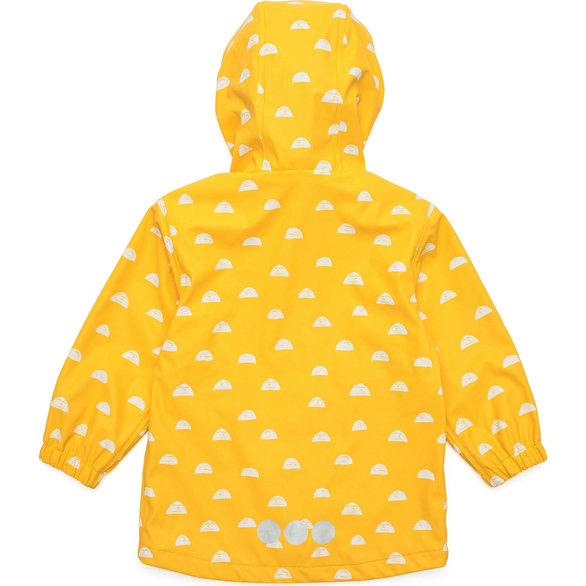 Recycled Waterproof Raincoat, Yellow