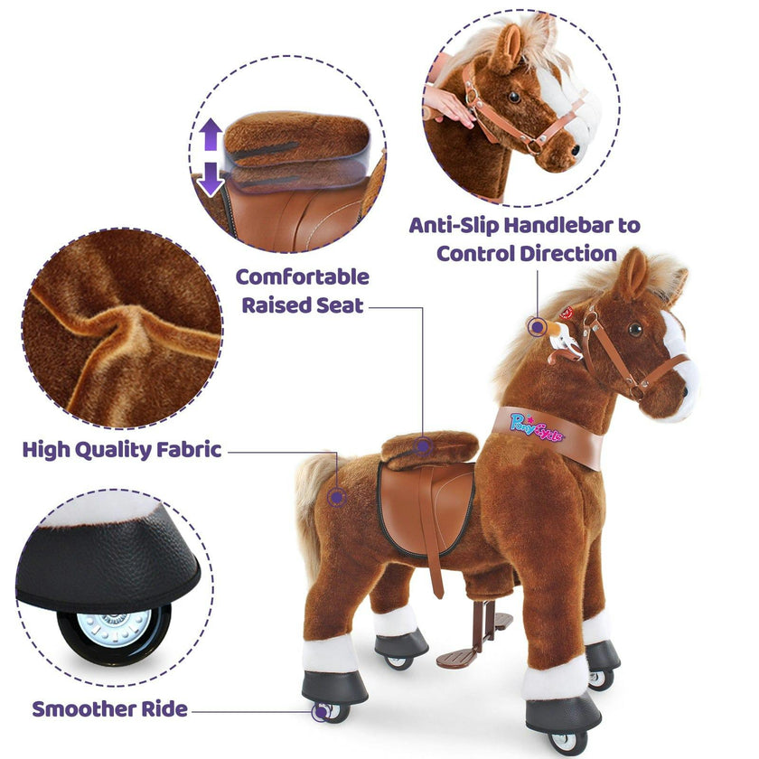 Model U® Horse Ride-On Toy Age 3–4 – Brown