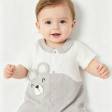 Gray Bear Romper