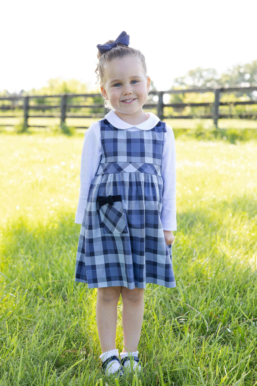 Plaid Jumper with Pocket