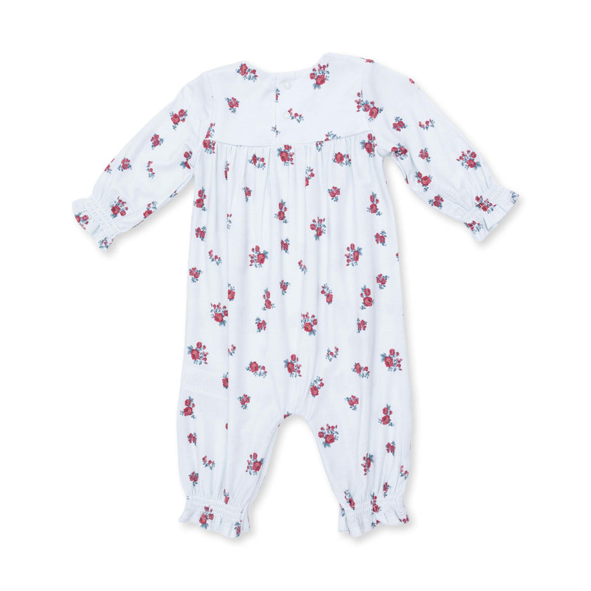 Alyssa Floral - Smocked Long Sleeve Romper