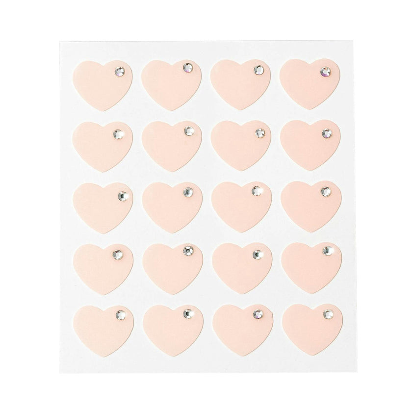 Rosewater Facial Wipes and Rhinestone Heart Acne Patches Duo