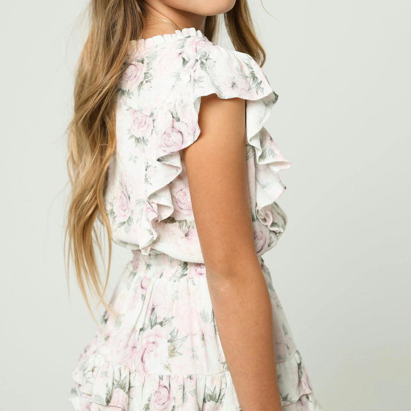 Gustavia Dress in Dusty Rose