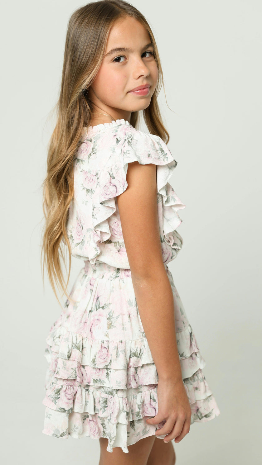 Gustavia Dress in Dusty Rose