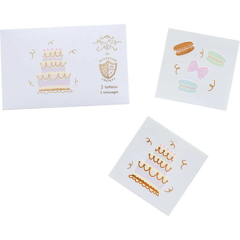 Let Them Eat Cake Temporary Tattoos
